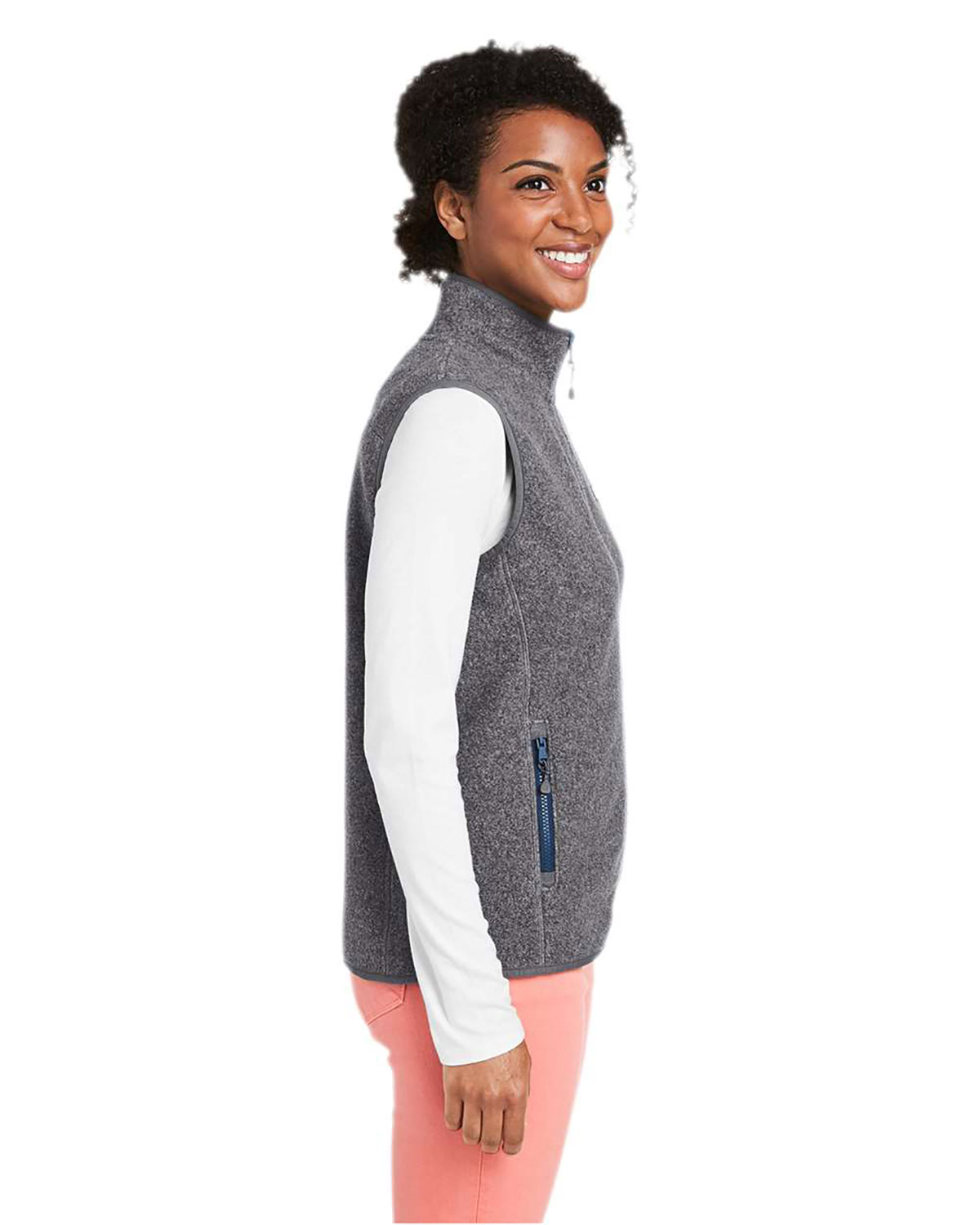 vineyard vines O001412 Women's Harbor Fleece Vest view 3