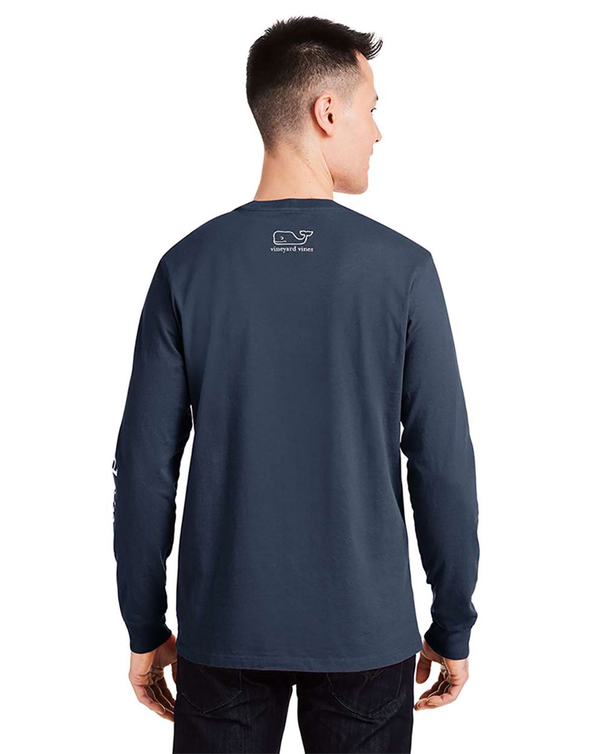 vineyard vines V021214 Unisex Long Sleeve Pocket T-Shirt view 2