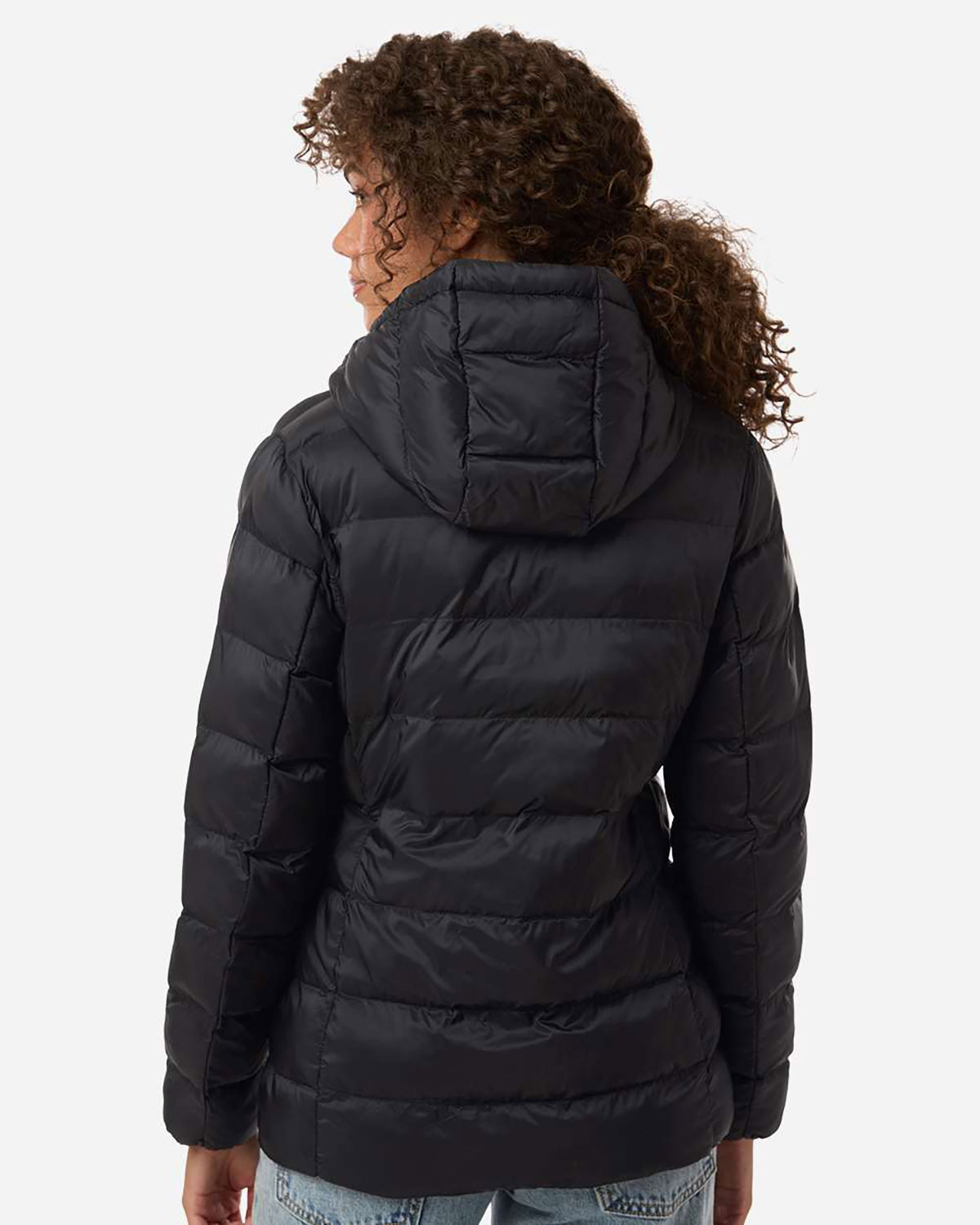 Weatherproof W26715 Women's Lightweight Poly-filled Hooded Puffer Jacket view 2