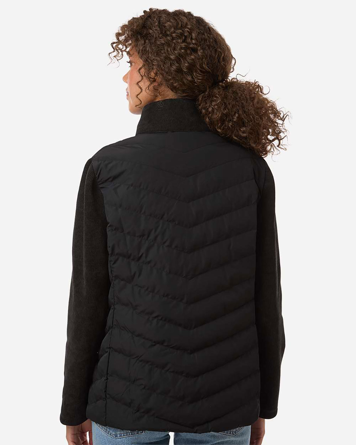 Weatherproof W26719 Women's Mixed Media Chevron Jacket view 2