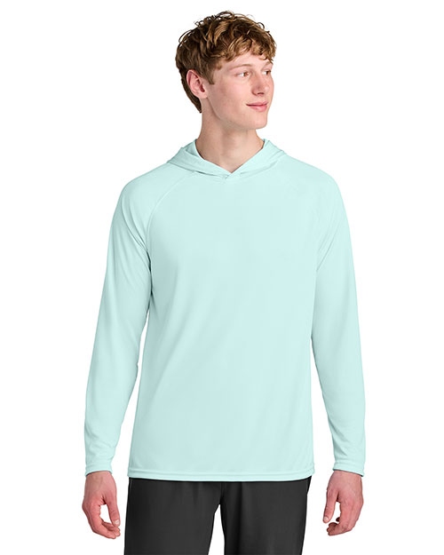 A4 A4N3409 Cooling Performance Long Sleeve Hooded Tee at GotApparel