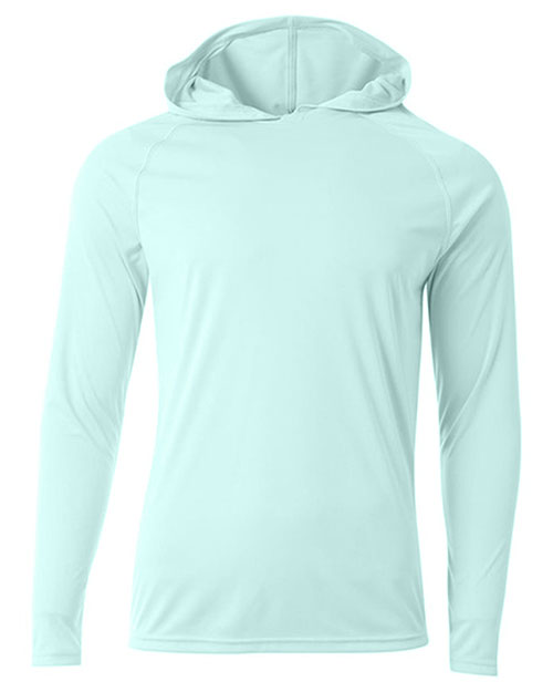A4 A4N3409 Cooling Performance Long Sleeve Hooded Tee at GotApparel