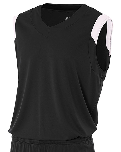 A4 N2340 Men Moisture Management V-Neck Muscle Shirt at GotApparel