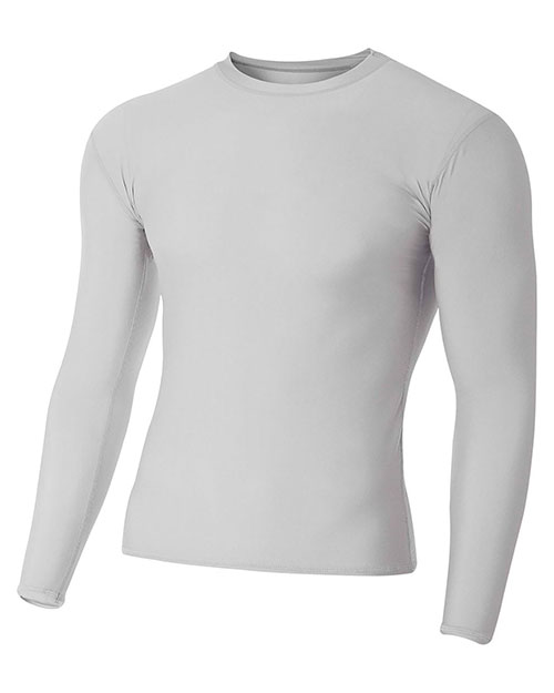 A4 N3133 Men Long-Sleeve Compression Crew at GotApparel