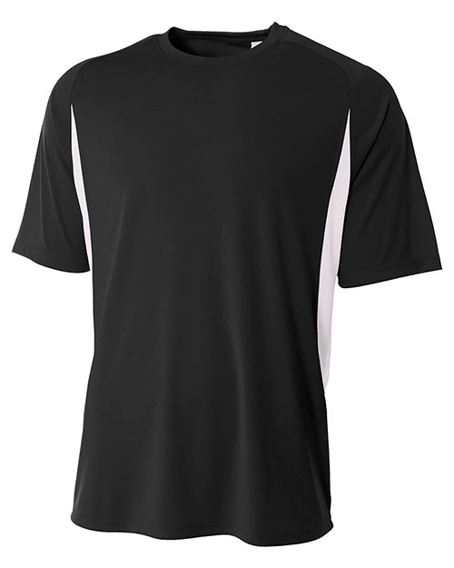 A4 N3181 Men Cooling Performance Color Block Tee at GotApparel