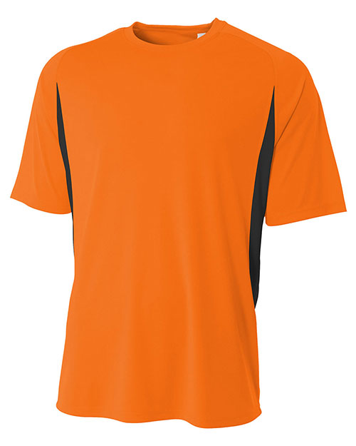 A4 N3181 Men Cooling Performance Color Block Tee at GotApparel