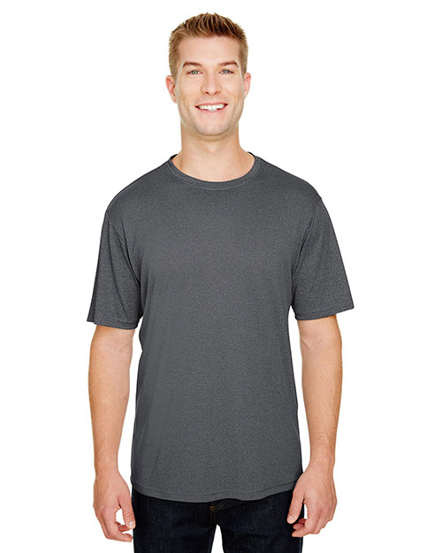 A4 N3381 Men Topflight Heather Tee at GotApparel