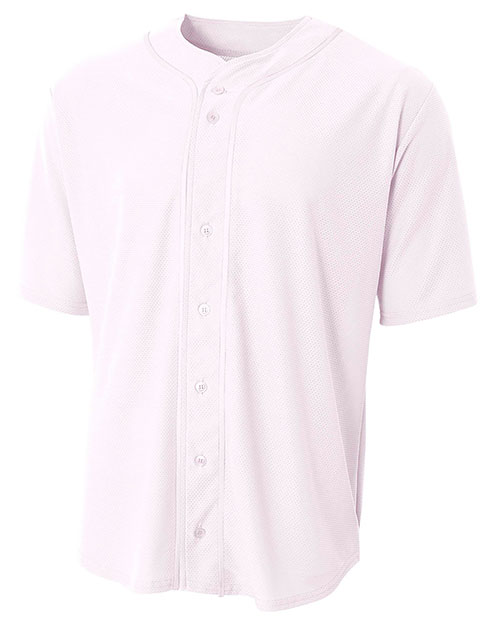 N4184 - A4 Short Sleeve Full Button Baseball Jersey