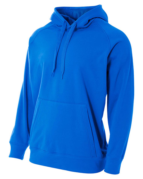 A4 N4237  Men's Solid Tech Fleece Hoodie at GotApparel