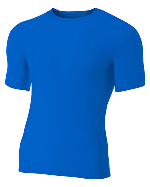 A4 NB3130 Boys Youth Short Sleeve Compression Crew at GotApparel