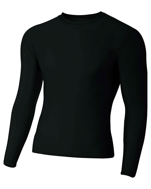 A4 NB3133 Boys Youth Long Sleeve Compression Crew at GotApparel