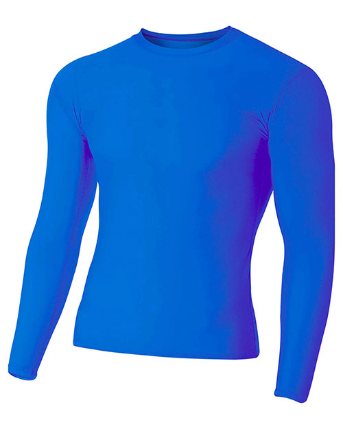 A4 NB3133 Boys Youth Long Sleeve Compression Crew at GotApparel