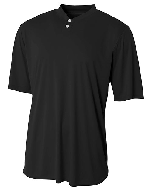 A4 Drop Ship NB3143 Boys Tek 2-Button Henley Jersey at GotApparel