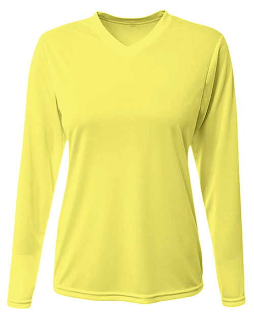 A4 NW3425  Ladies' Long-Sleeve Sprint V-Neck T-Shirt at GotApparel