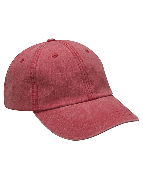 Adams AD969 Unisex 6-Panel Low-Profile Washed Pigment-Dyed Cap at GotApparel