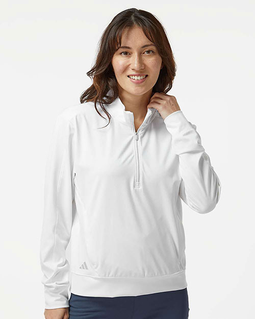 Adidas A1002 Women's Ultimate365 Quarter-Zip Pullover at GotApparel