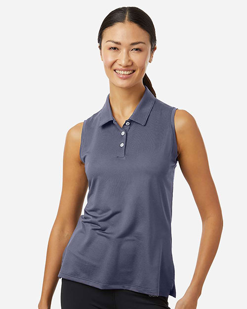 Adidas A1005 Women's Ottoman Sleeveless Polo at GotApparel