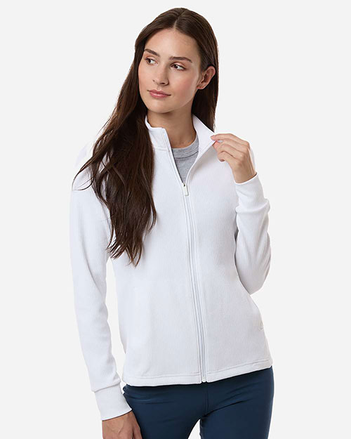 Adidas A1015 Women's Performance Textured Full-Zip Jacket at GotApparel