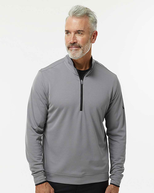 Adidas A2002 Men's Performance Lightweight Quarter-Zip Pullover at GotApparel