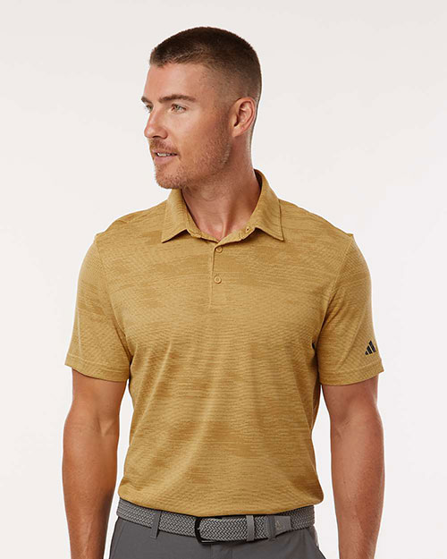 Adidas A2005 Men's Ultimate365 Textured Stripe Polo at GotApparel