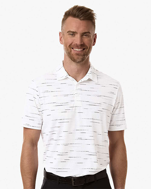 Adidas A2015 Men's Ultimate365 Mesh Glimmer Print Polo at GotApparel