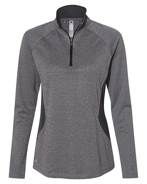 Adidas A281 Women 's Lightweight Quarter-Zip Pullover at GotApparel