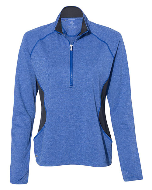 Adidas A281 Women 's Lightweight Quarter-Zip Pullover at GotApparel