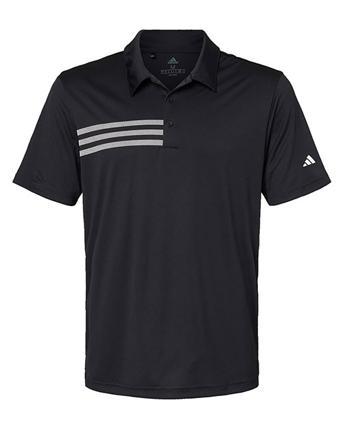 Adidas A324 Men 3-Stripes Chest Polo at GotApparel