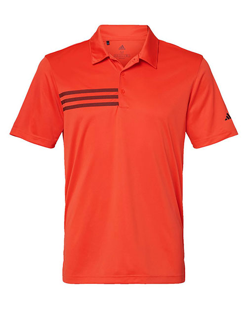 Adidas A324 Men 3-Stripes Chest Polo at GotApparel