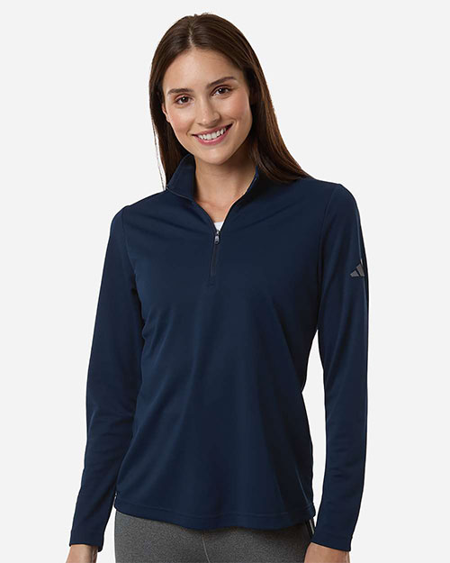 Adidas A400 Women's Lightweight Quarter-Zip Pullover at GotApparel