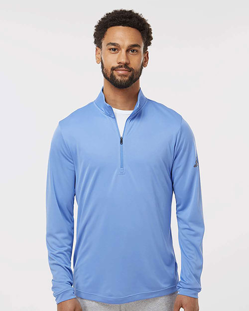 Adidas A401 Men Lightweight Quarter-Zip Pullover at GotApparel