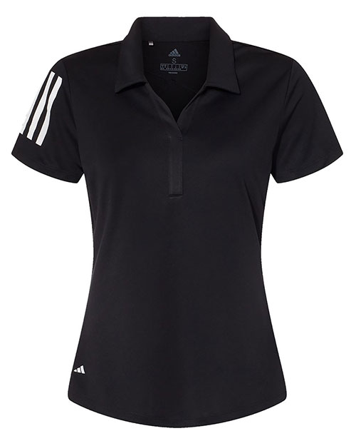 Adidas A481 Women 's Floating 3-Stripes Polo at GotApparel