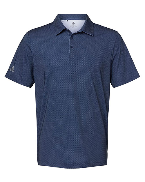 Adidas A498 Men Diamond Dot Print Polo at GotApparel