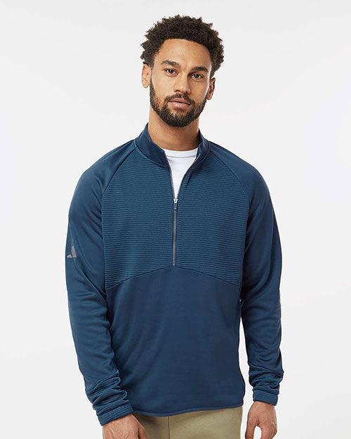 Adidas A587 Men's Performance Quarter-Zip Pullover at GotApparel