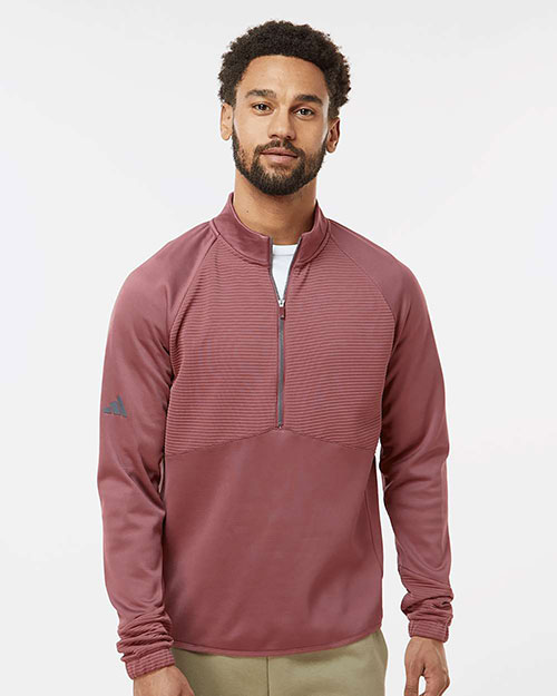 Adidas A587 Men's Performance Quarter-Zip Pullover at GotApparel
