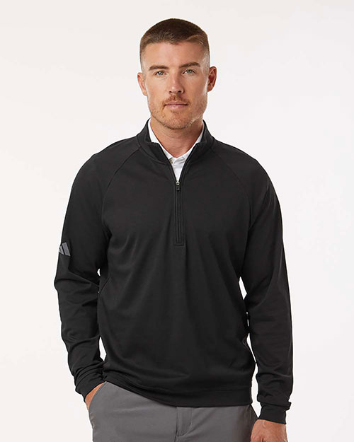 Adidas A598 Men's Club Quarter-Zip Pullover at GotApparel