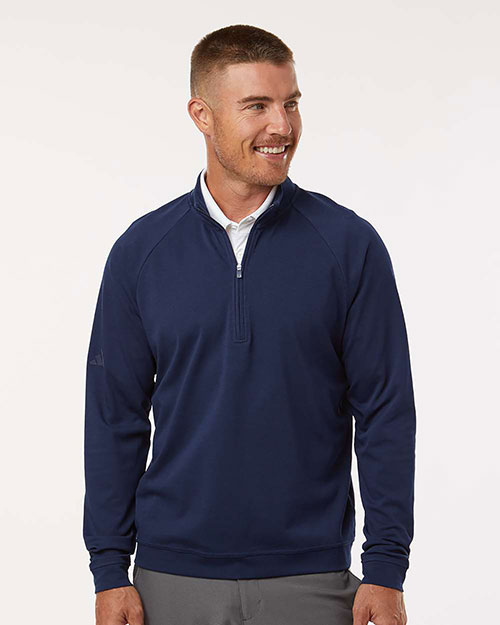 Adidas A598 Men's Club Quarter-Zip Pullover at GotApparel