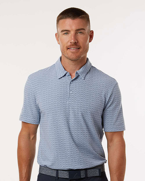 Adidas A702 Men's Blended Printed Polo at GotApparel