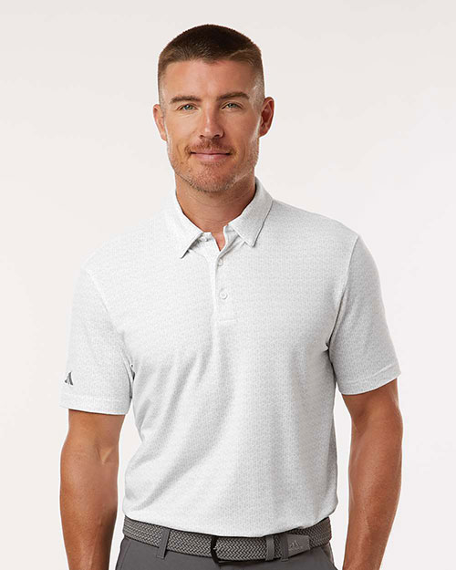Adidas A702 Men's Blended Printed Polo at GotApparel
