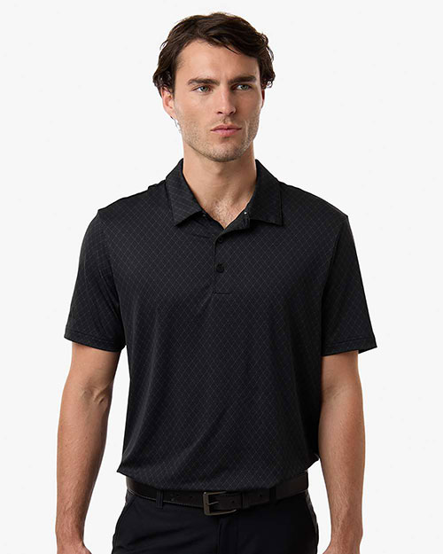 Adidas A716 Men's 4-Way Stretch Printed Polo at GotApparel