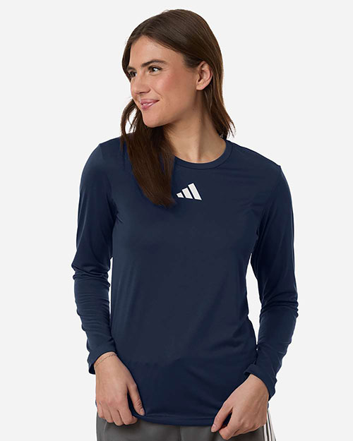 Adidas AT105 Women's Pregame Long Sleeve T-Shirt at GotApparel
