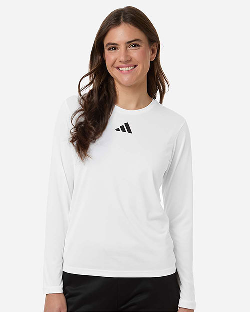 Adidas AT105 Women's Pregame Long Sleeve T-Shirt at GotApparel