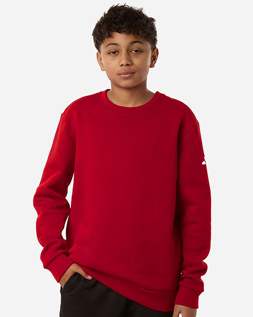 Adidas AT202 Youth Fleece Crewneck Sweatshirt at GotApparel