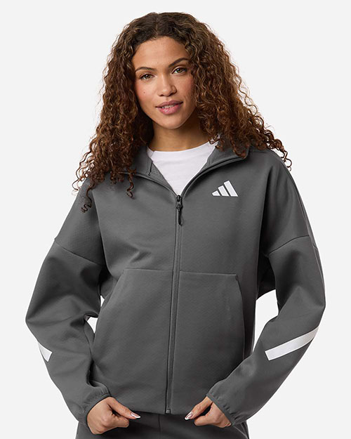 Adidas AT221 Women's Z.N.E Full-Zip Hooded Sweatshirt at GotApparel