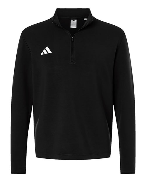 Adidas AT400 Men's 3-Stripes Quarter-Zip Pullover at GotApparel