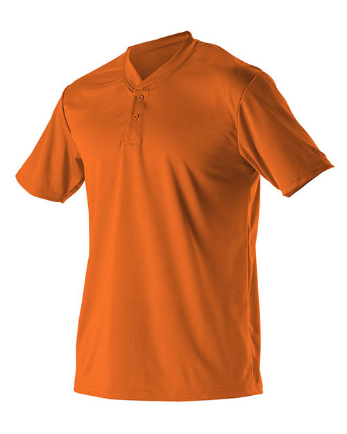 Alleson Athletic 522MM Men Baseball Two Button Henley Jersey at GotApparel