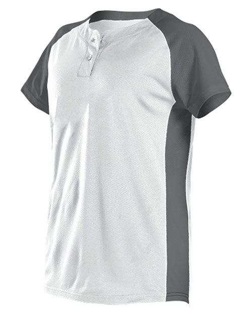 Alleson Athletic 522PDW Women's Two Button Fastpitch Jersey at GotApparel