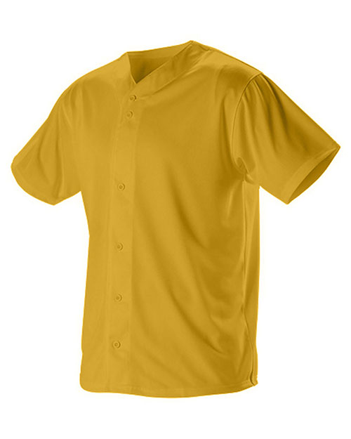 Alleson Athletic 52MBFJY Boys Youth Full Button Lightweight Baseball Jersey at GotApparel