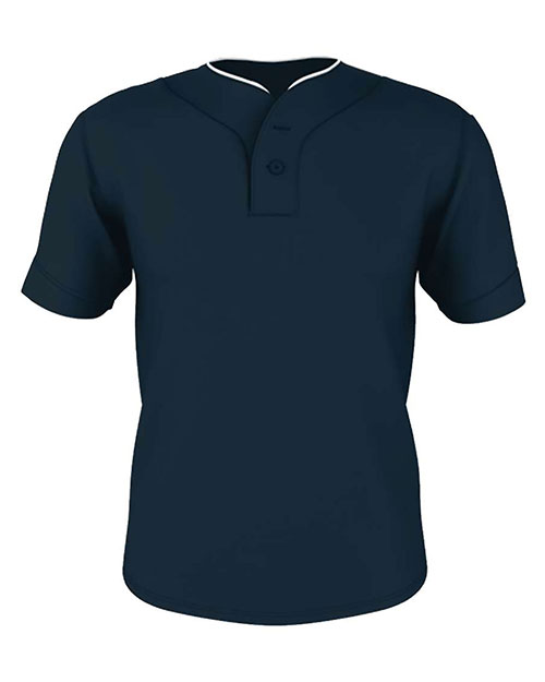 Alleson Athletic 52MTHJ  Two Button Mesh Baseball Jersey With Piping at GotApparel