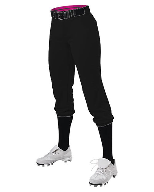 Alleson Athletic 615PSG Girls' Belted Speed Premium Fastpitch Pants at GotApparel